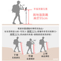 碳纖維極輕折疊式伸縮外鎖掠嶺登山杖(二色可選) 附杖尖套 泥托_14