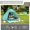 秒開全自動免搭建抗UV雙人野餐沙灘遮陽防雨帳篷 綻藍花海_2