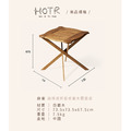 【HOTR】麻雀 戶外桌椅折疊桌/實木露營桌子/野餐桌裝備-麻將桌_8