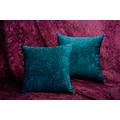 Crinkle 澎景壓皺質感毛絨抱枕 黑 紫 湖藍 三色_2