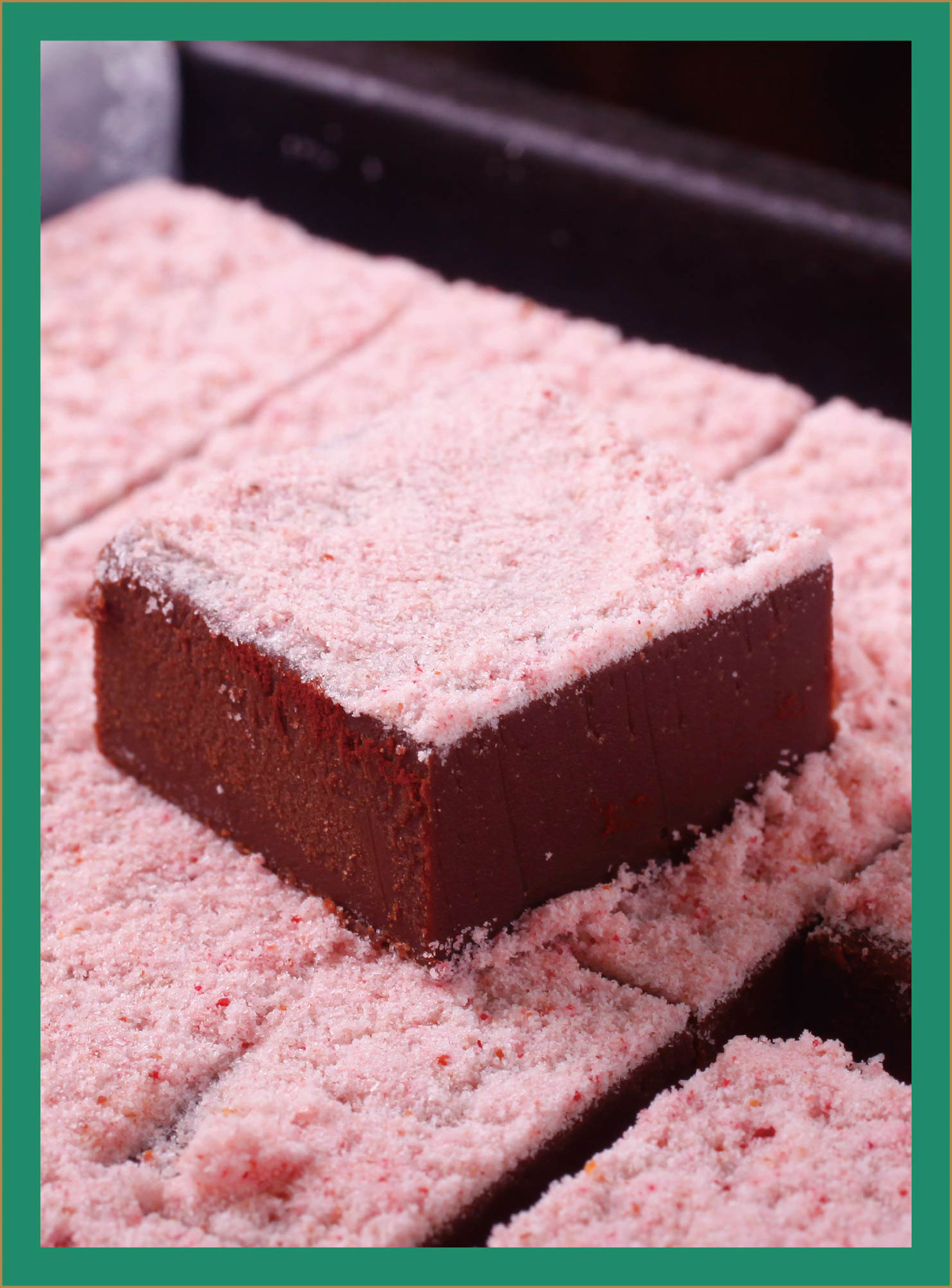 覆盆子生巧克力