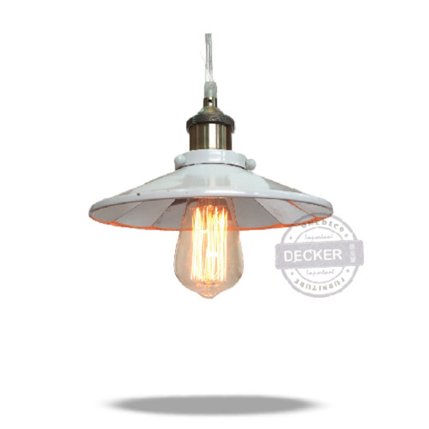 閣樓鏡面吊燈 (黑/白) - 倉庫工業風 RH風格燈飾