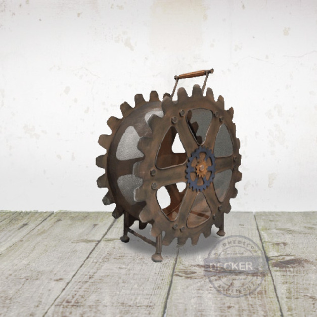 齒輪紅酒架 - 仿舊工業家飾 紅酒收納 復古工業