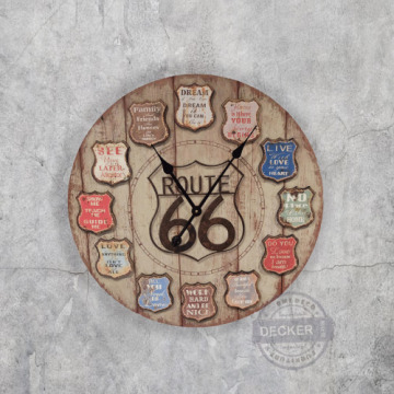 66公路掛鐘 - 工業風掛鐘 Vintage仿舊家飾