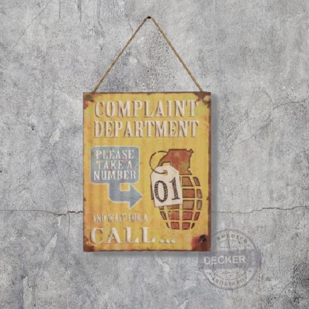 [特價] 鐵皮掛畫 D款 - Vintage仿舊鐵皮 工業風掛飾