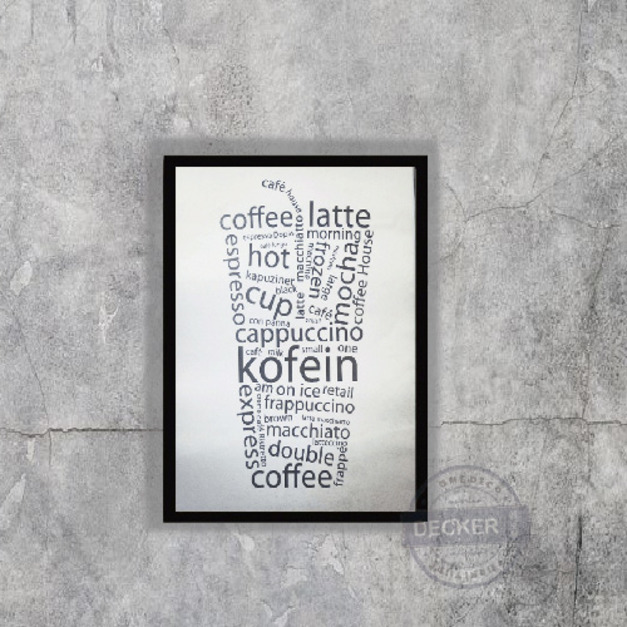 文青咖啡 - 時尚風格掛畫 流行潮流壁畫 咖啡壁面裝飾