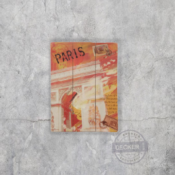 [特價] 彩色世界木板畫 C款 - Loft輕工業 創意掛畫