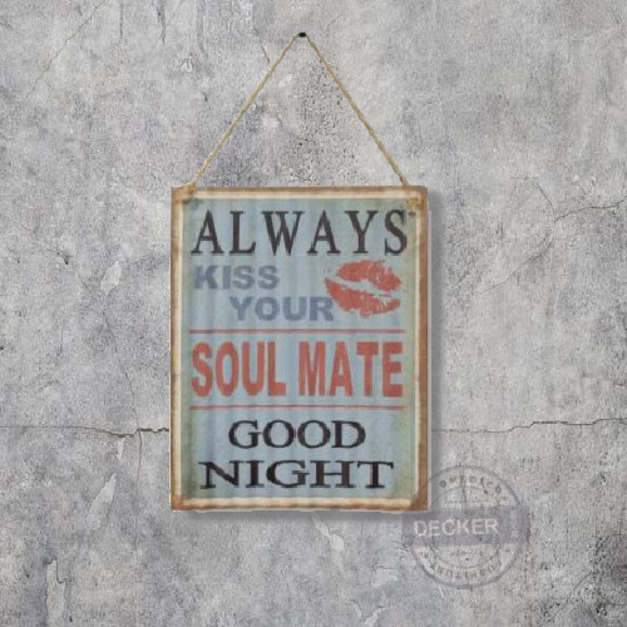 [特價] 鐵皮掛畫 A款 - Vintage仿舊鐵皮 工業風掛飾