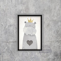 趣味清新掛畫 冰雪世界 J款 - 北歐風格空間 可愛動物家飾