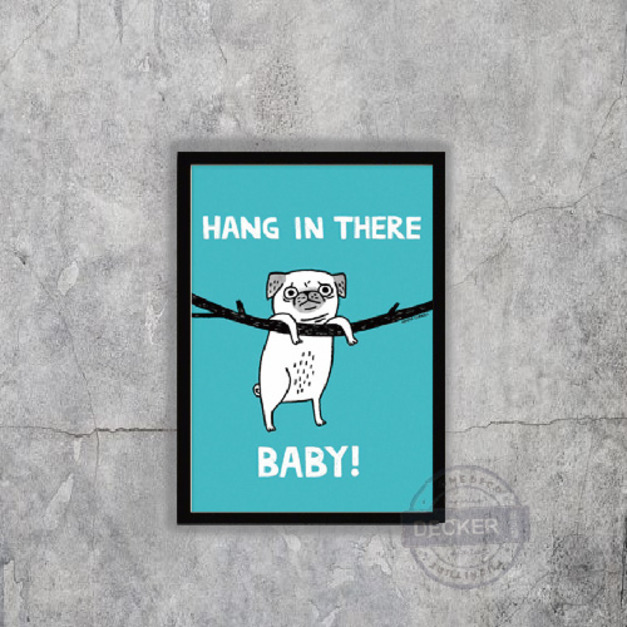 堅持小狗 - 時尚風格掛畫 流行潮流壁畫 酒吧壁面裝飾