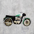 3D鐵件掛飾 綠野狼 - 工業風家飾 創意設計 摩托車