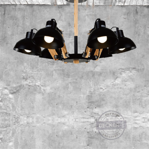 Nordic Style 北歐風格家居 溫暖設計燈飾 古沐六頭吸頂燈