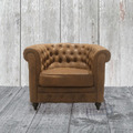 馬芬單人沙發 (麂皮絨) - 復古懷舊 英倫風格_1