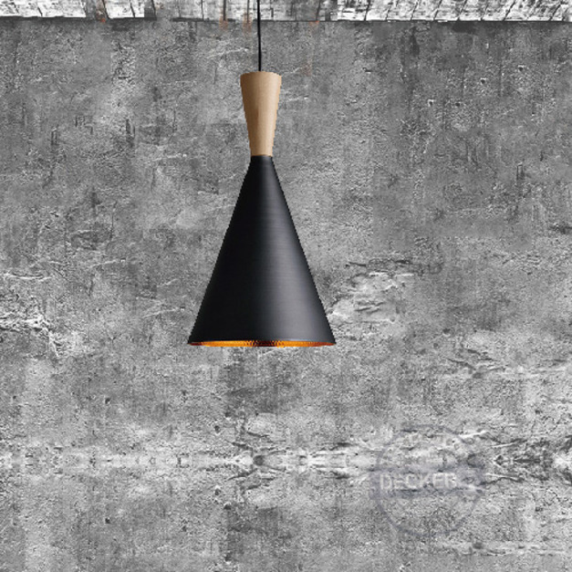 [特價] 北歐風燈飾 Nordic家飾 原木印度敲打吊燈 - 小(黑)