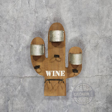 仙人掌紅酒掛 - Loft老式鐵件家飾 牆面工業風酒架杯掛