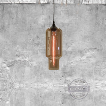 愛迪生燈具 汽笛 (透/琥珀/煙燻) - 復古玻璃吊燈 北歐風燈飾