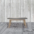 北歐細麻長凳 100cm (灰白) - Nordic北歐風家具 簡約北歐風格_1