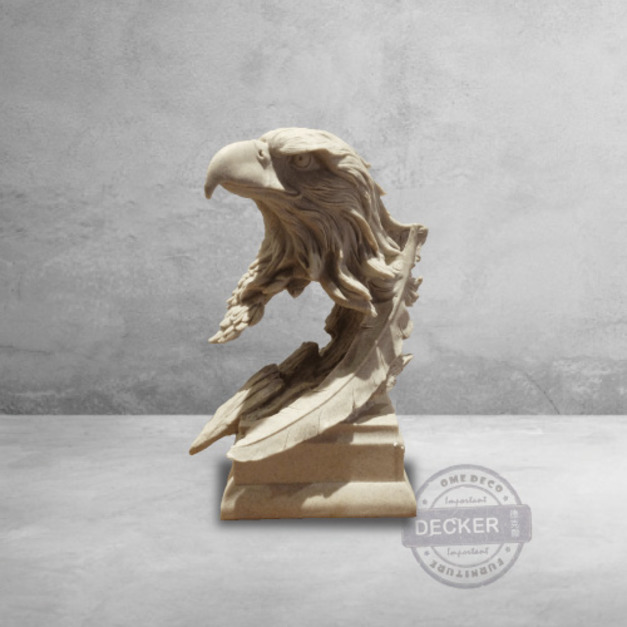 石化鷹 - Loft設計家飾 立體石雕 道具擺飾 現代藝術