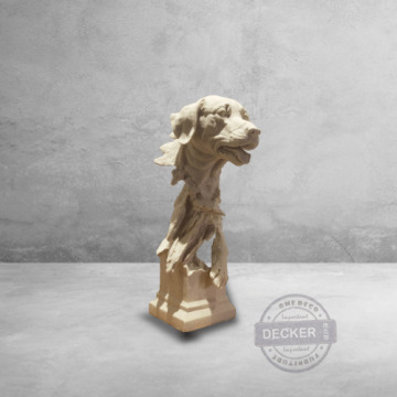 Loft設計家飾 立體石雕 道具擺飾 現代藝術 石化犬