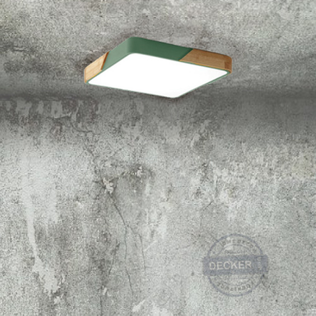 方型密斯朵吸頂燈 (綠) - Nordic Style 清新簡約 彩色北歐風 超薄鐵件