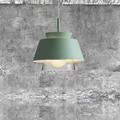 PH吊燈 (綠/灰) - 溫暖北歐設計照明 彩色鐵件 玻璃層次設計