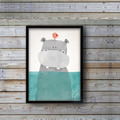 趣味清新掛畫 冰雪世界 L款 - 北歐風格空間 可愛動物家飾_1