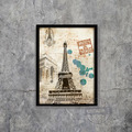 萬國明信片 巴黎 - 時尚家飾 流行文化掛飾 清新掛畫