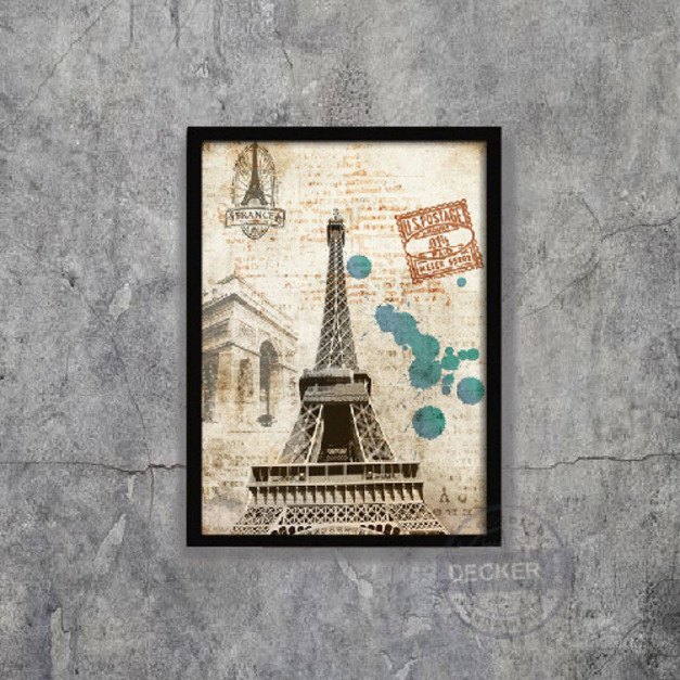 萬國明信片 巴黎 - 時尚家飾 流行文化掛飾 清新掛畫