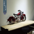 3D鐵件掛飾 紅哈雷 - 工業風家飾 創意設計 摩托車_1