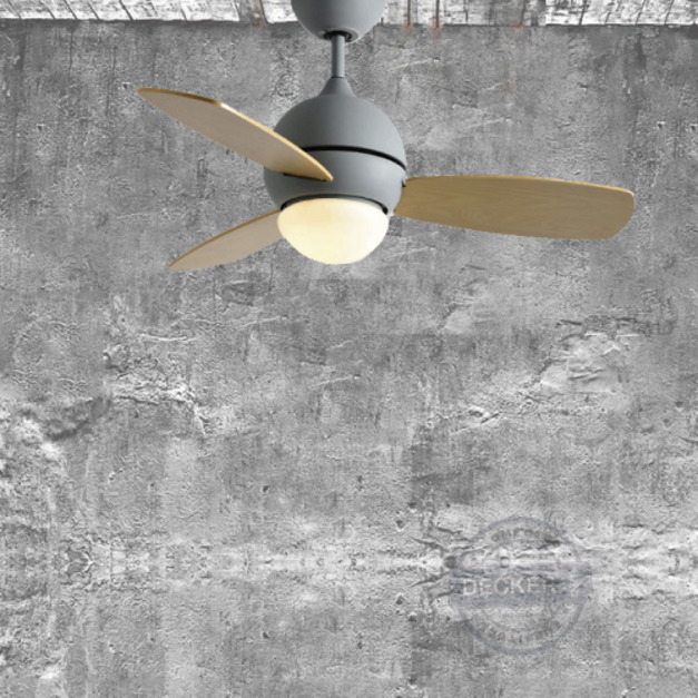 三葉草吊扇燈 (綠/灰/粉/白/黑) - 北歐色彩 彩色鐵件吸頂燈 設計風扇