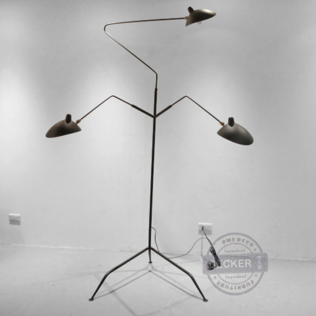 張牙舞爪立燈 三頭 - 工業設計燈飾 鐵件造型落地燈