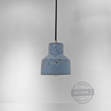 水泥吊燈 小碎石 (黑/藍/白) - 流行文化燈飾 cement石頭創作