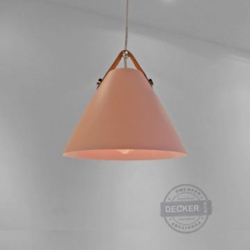 皮托吊燈 (綠/粉/白/灰/黑) - 北歐清新風格 皮革混搭設計 創意設計