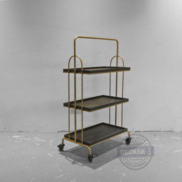 古金三層移動架 - 現代藝術家具 Vintage古典奢華金配色