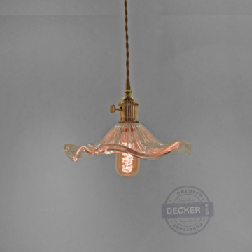 小荷葉吊燈 - 復古玻璃藝術燈飾 Vintage設計空間