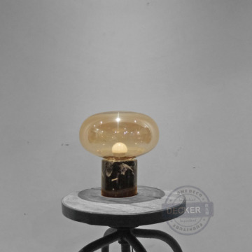 玻璃球桌燈 (琥珀/煙燻) - Marble燈飾 現代設計檯燈 氣氛照明