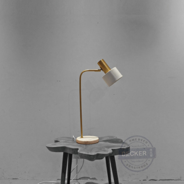 里瑟桌燈 (白/綠) - Marble設計桌燈 大理石金色鐵件 奢華元素