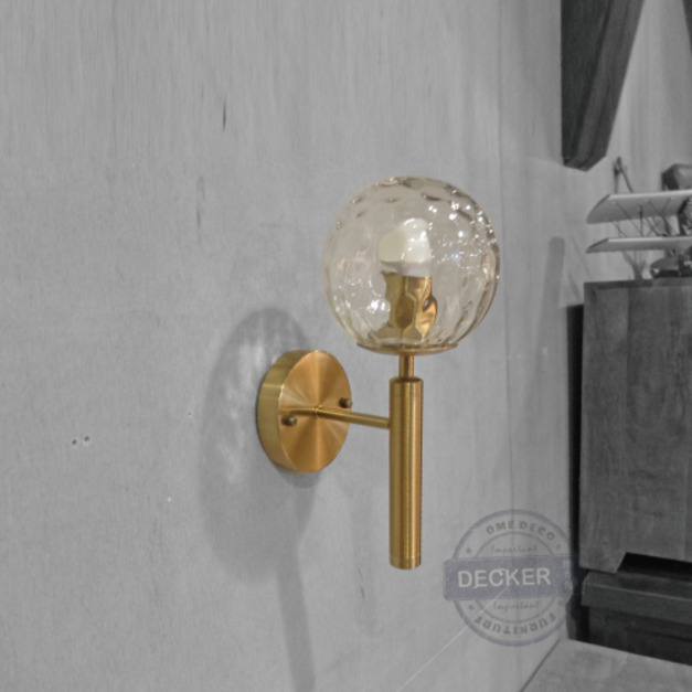 驚嘆號壁燈 (琉璃) - 北歐風燈飾 奢華金鐵件 現代設計