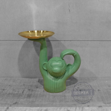 猴子托盤 大/小 (綠) - 現代設計家飾 零錢小物收納 名片盤