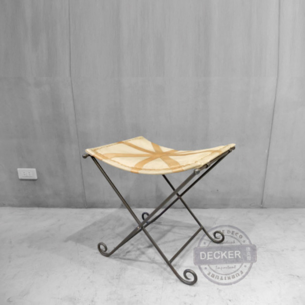 米字鞋凳 - 印度帆布家具 Vintage工業風格