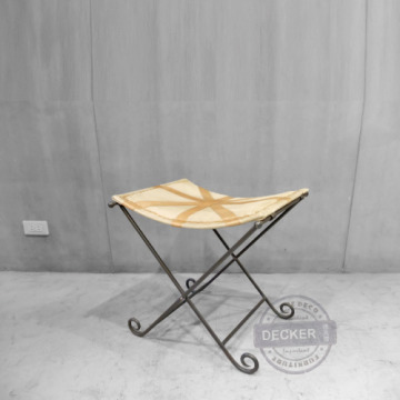 米字鞋凳 - 印度帆布家具 Vintage工業風格