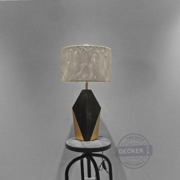 堂庭桌燈 - 古典藝術設計 時尚黑金檯燈 氣氛照明