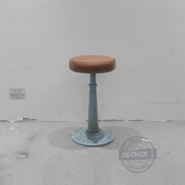 蒂芬升降矮凳 - Loft創意工業風家具 鑄鐵腳 皮革軟墊 Tiffany