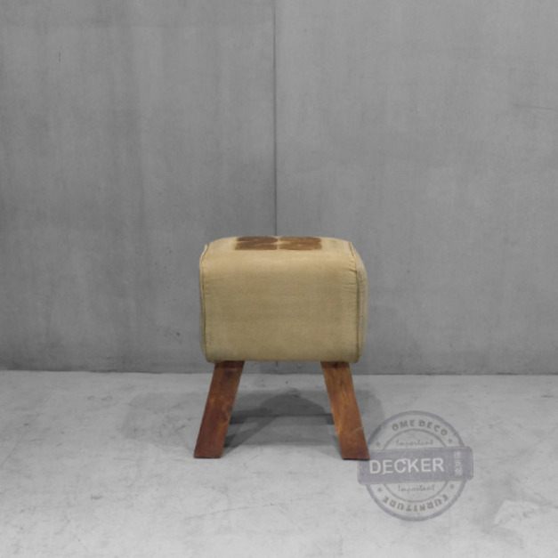 23號矮凳 - Loft工業風格家居 印度麻布矮凳