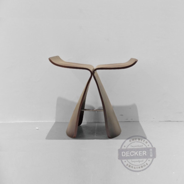 蝴蝶椅凳 (曲柳木/胡桃木) - 日本禪風極簡設計家具 木頭茶几矮凳