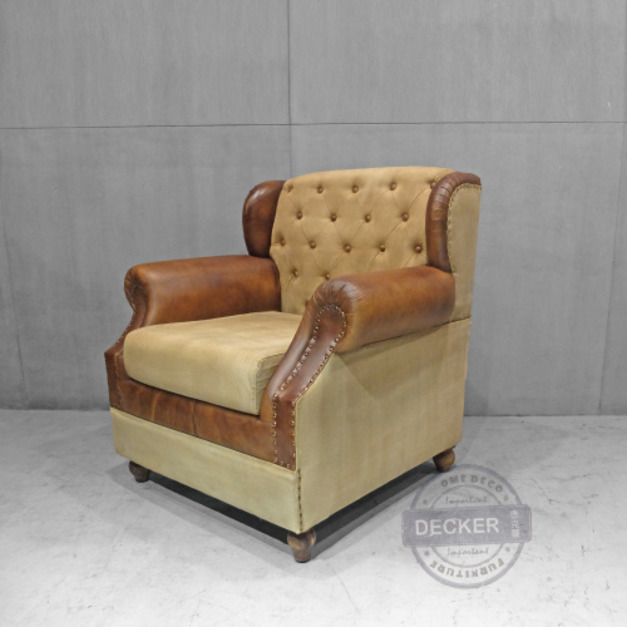 [特價] 馬拉單人沙發 - 法式復古工業風 Loft老式沙發