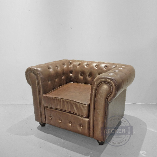 尼爾單人沙發 (深咖) - 法式古典時尚 老式設計 經典復古沙發