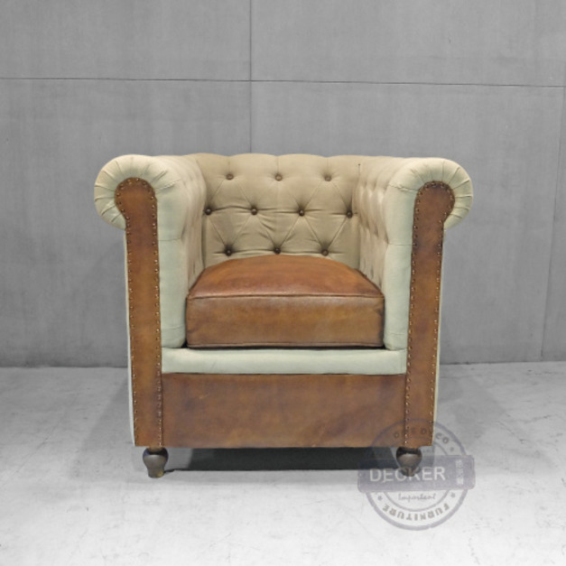 [特價] 印度馬芬單人沙發 - Loft工業風家具 Vintage老式復古