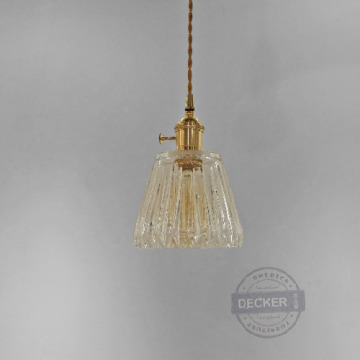 長虹吊燈 - 藝術玻璃設計 玻璃氣氛照明 古典金色