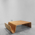 和風曲木茶几 (胡桃木色/原木色) - 北歐風家具 經典設計